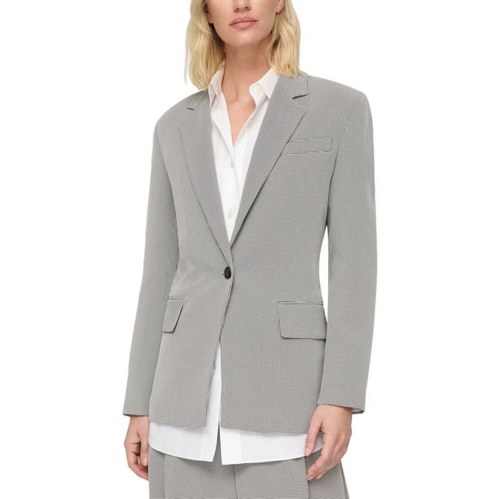 Lafayette 148 New York Womens  Structured Shoulder Fitted Blazer